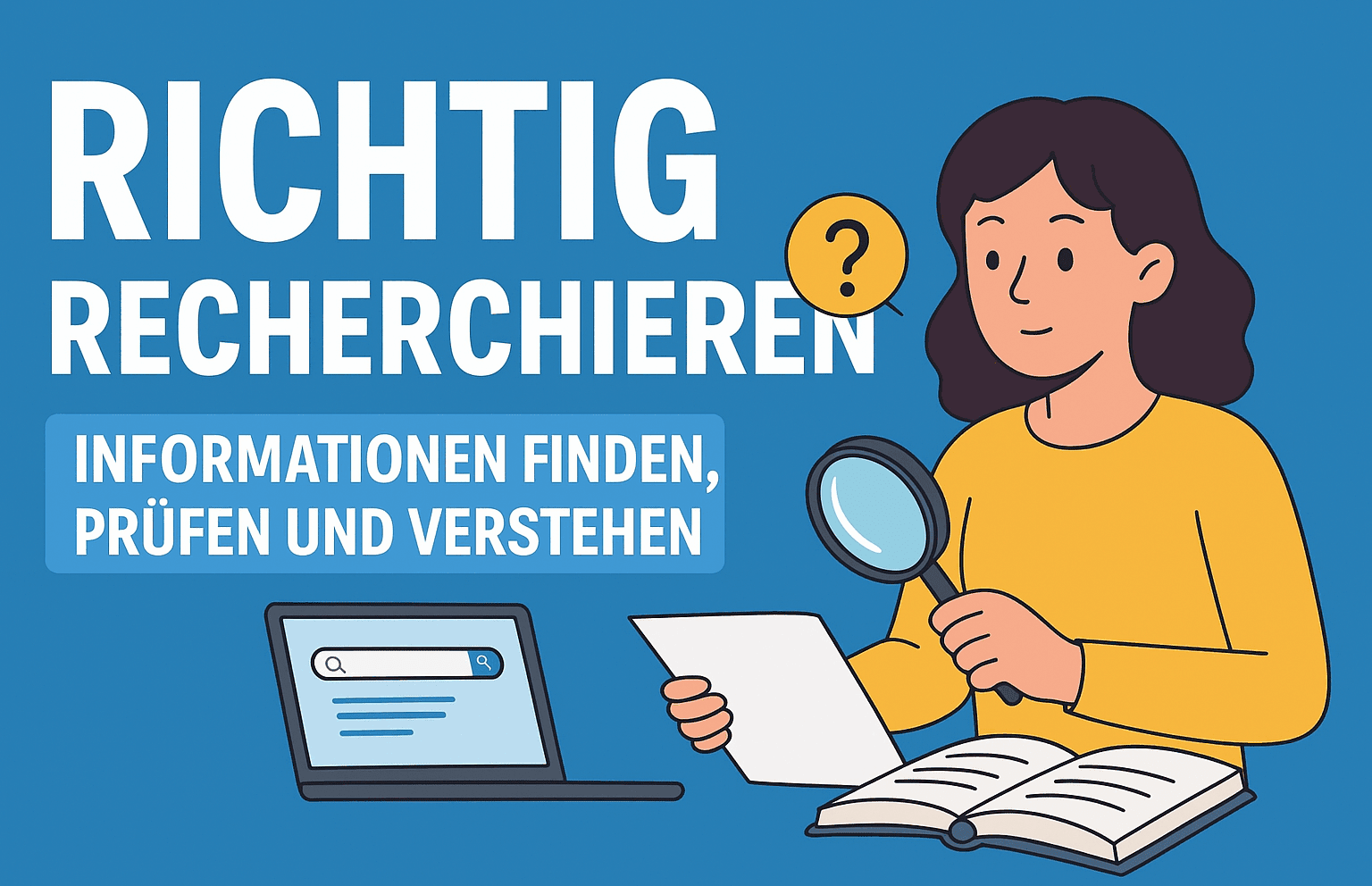 Richtig Recherchieren, Informationen finden, prüfen und verstehen